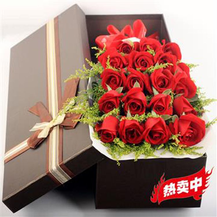 【浪漫心動(dòng)】19朵玫瑰鮮花禮盒送老婆戀人女友示愛祝福周年紀(jì)念
